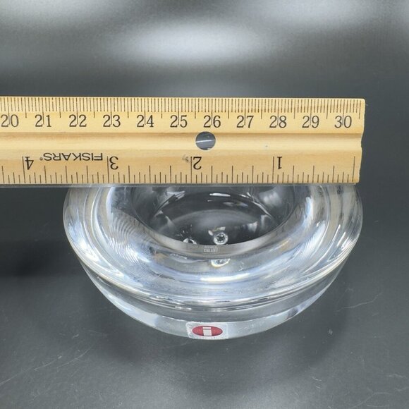 iittala Finland Glass Votive Holder Ballo Clear Glass Crystal Footed Tea Light - Picture 3 of 15